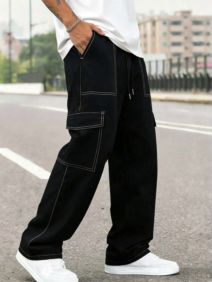 Men's Outdoor Cargo Style Styl - Men'S Fashion Trousers ulasan dan harga
