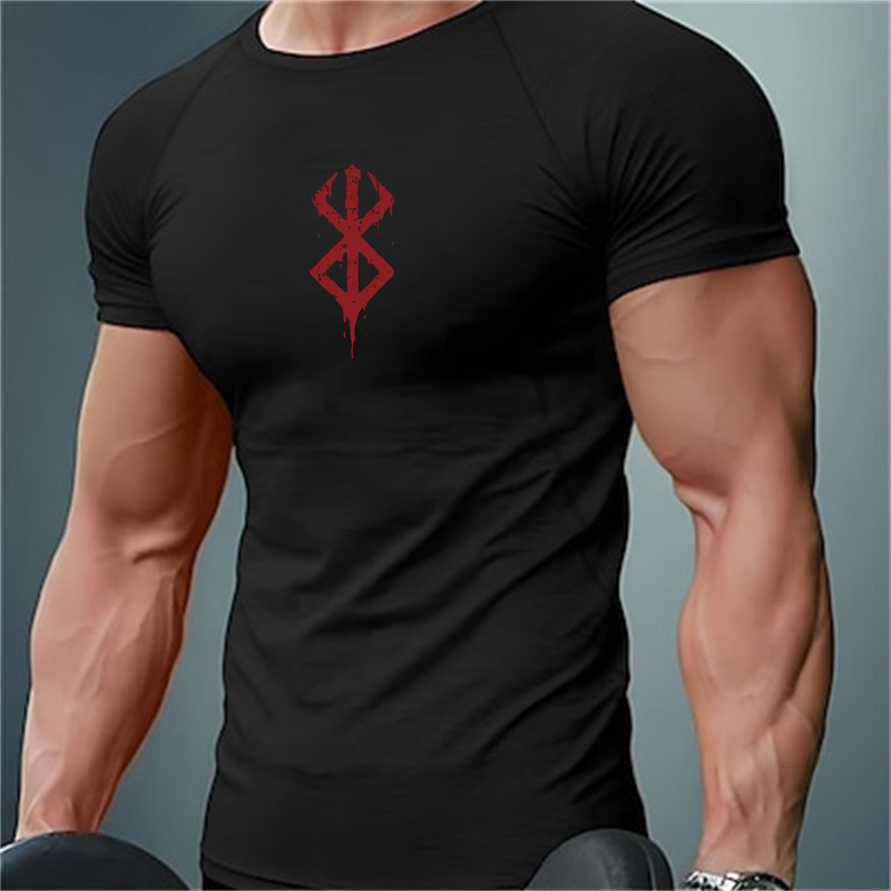 Men's Print Compression Shirts - Compression Shirt Workout ulasan dan harga