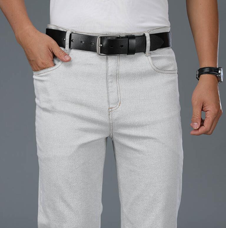 Men's Beige Loose Jeans Fashio - Men'S Fashion Jeans And Boots ulasan dan harga