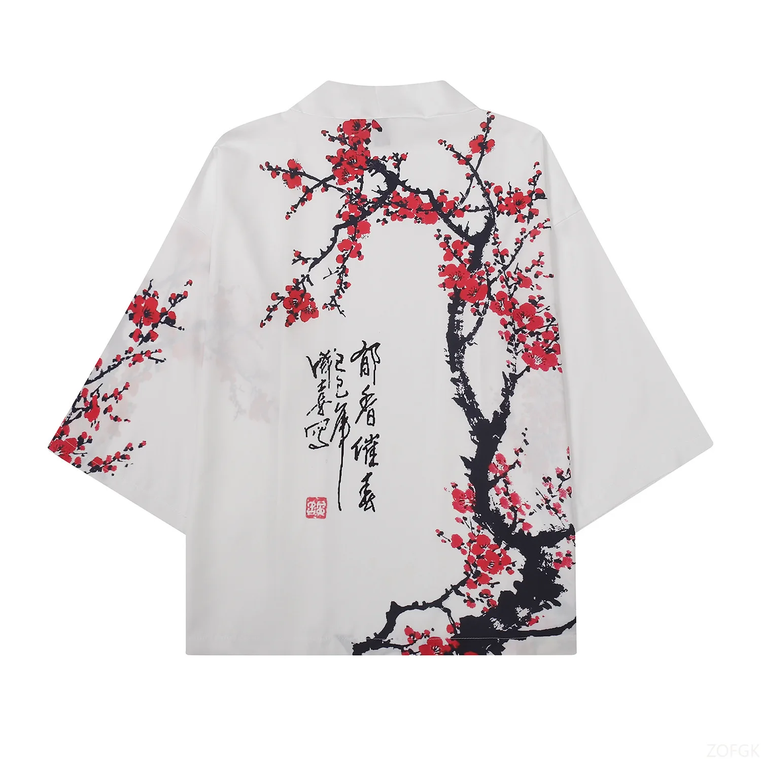 Summer Women Flower Print Kimo - Mens Fashion Workwear ulasan dan harga