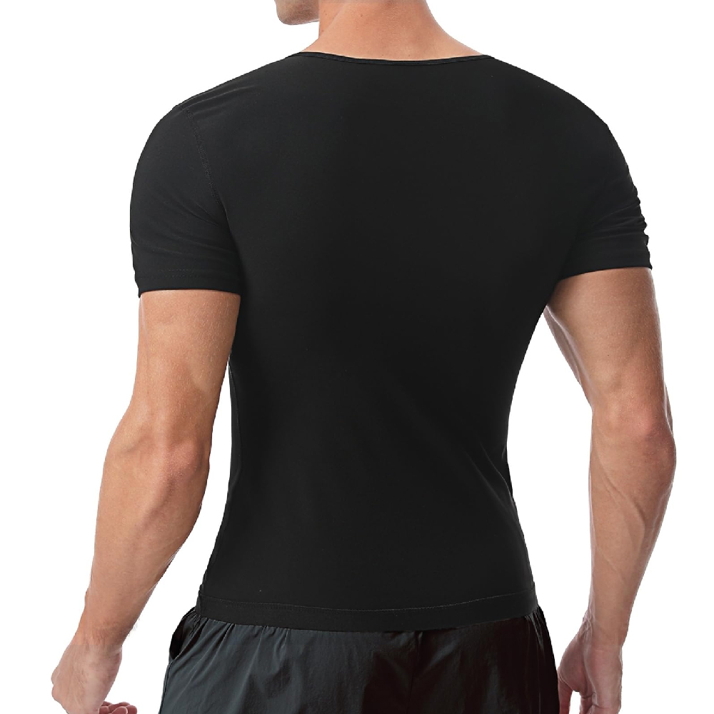 1PCS  Short Sleeve Sauna Shirt - Compression Shirt Workout ulasan dan harga