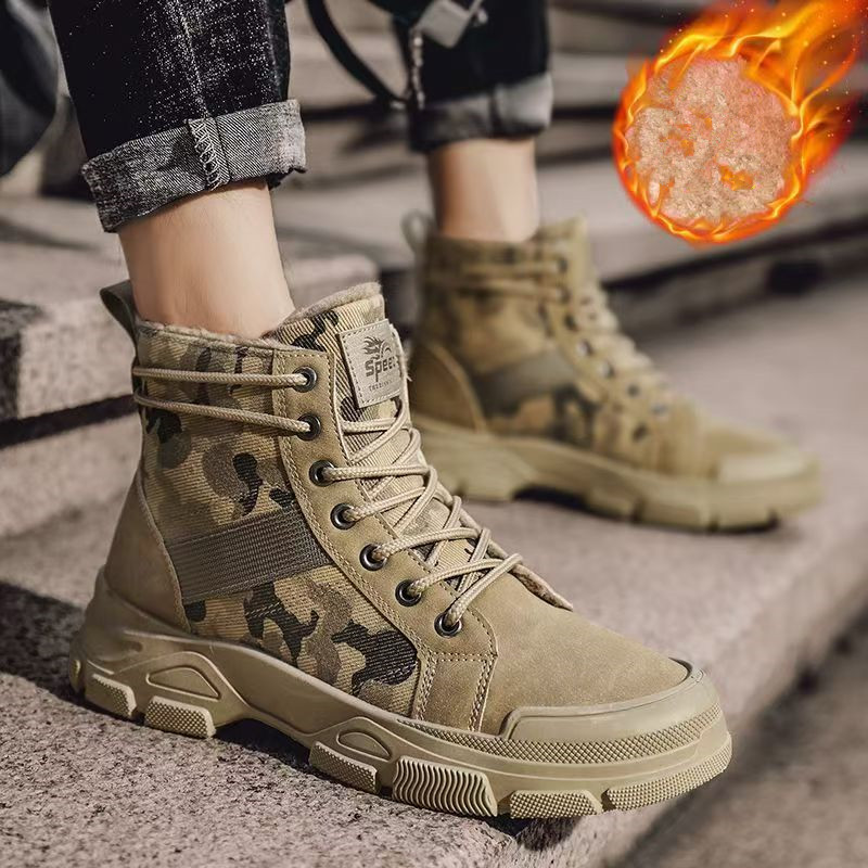 2025 Winter Camouflage Insulat - Men'S Fashion Jeans And Boots ulasan dan harga
