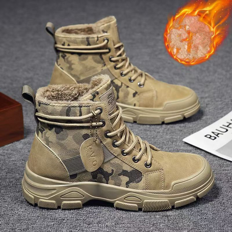2025 Winter Camouflage Insulat - Men'S Fashion Jeans And Boots ulasan dan harga