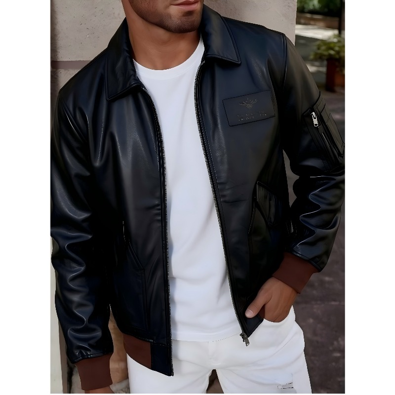 45P Vintage Aviator Flight Jac - Bomber Jacket Men ulasan dan harga
