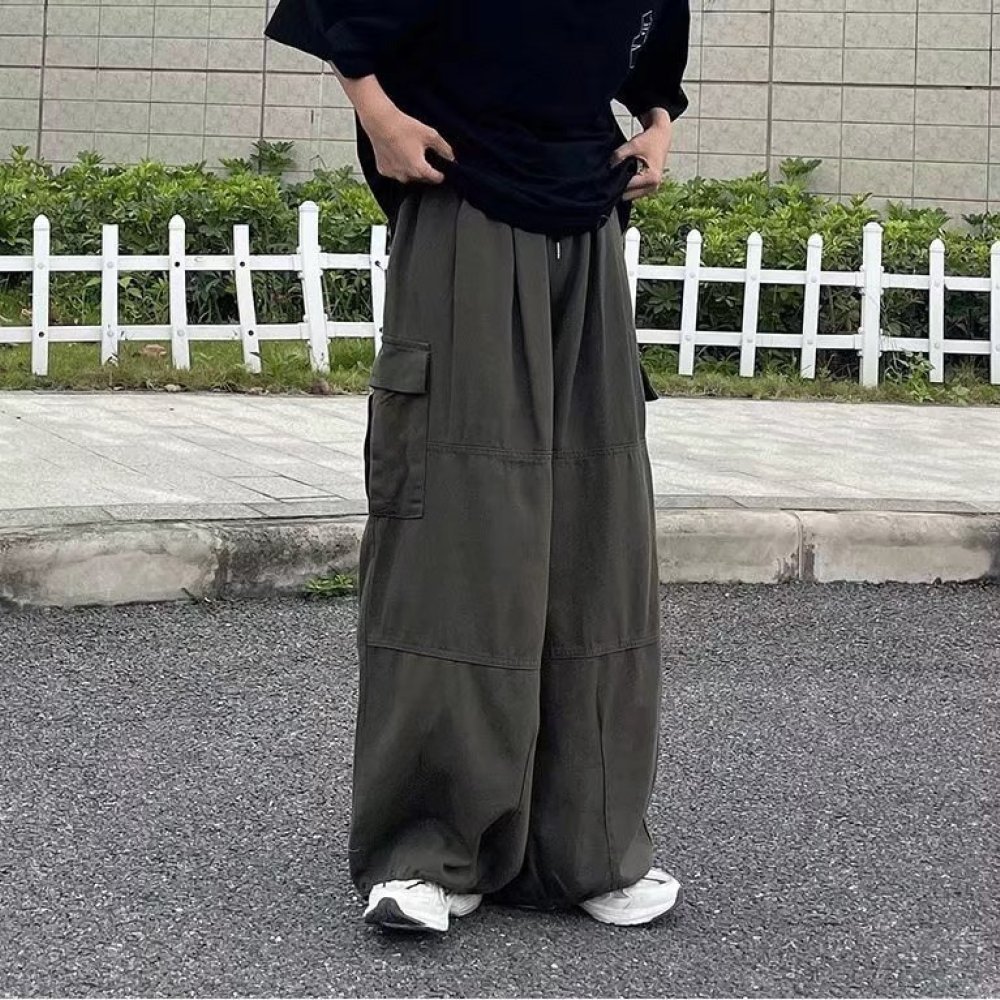 Japanese Streetwear Cargo Pant - Men'S Fashion Trousers ulasan dan harga