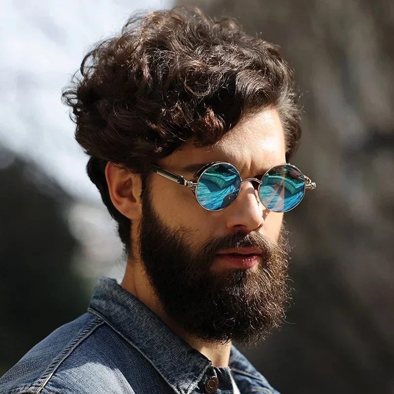 Fashion Sports Classic Sunglas - Men'S Fashion Round Glasses ulasan dan harga