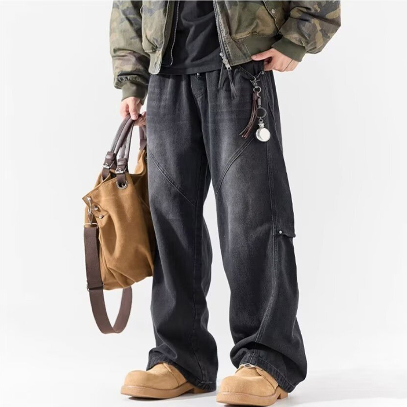 Vintage Men Straight Leg Ameri - Men'S Fashion Jeans And Boots ulasan dan harga