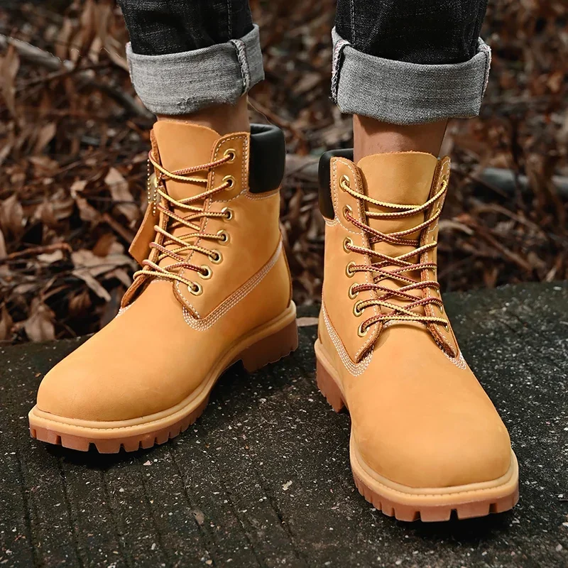 Boots Men High Top Boots High  - Men'S Fashion For 45 Years Old ulasan dan harga