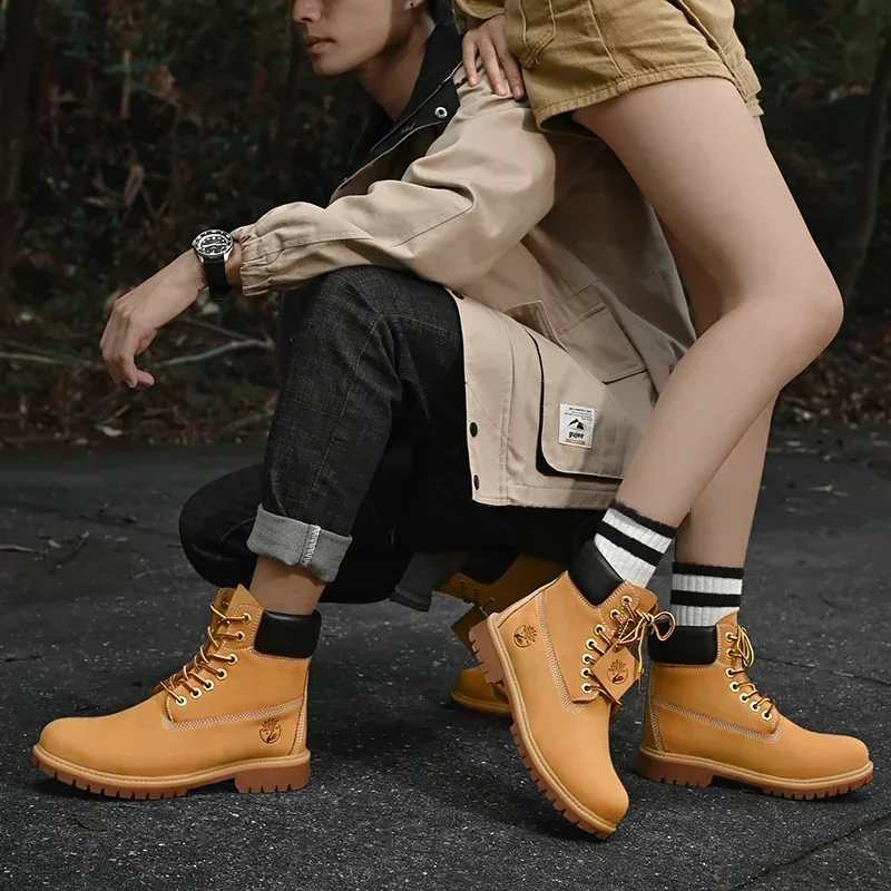 Boots Men High Top Boots High  - Men'S Fashion For 45 Years Old ulasan dan harga