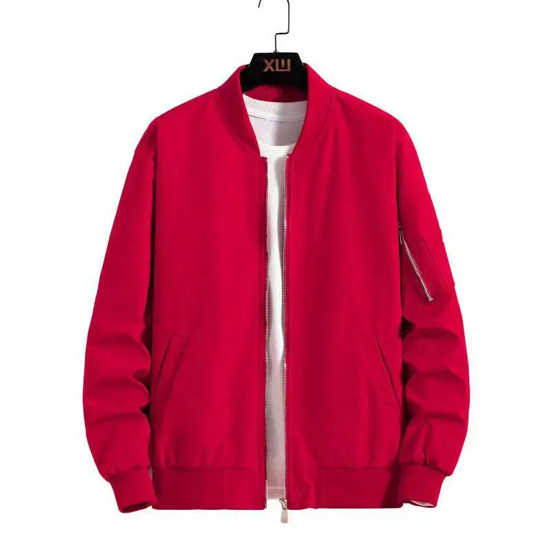 New Arrival Rib Sleeve Cotton  - Mens Fashion Bomber Jacket ulasan dan harga