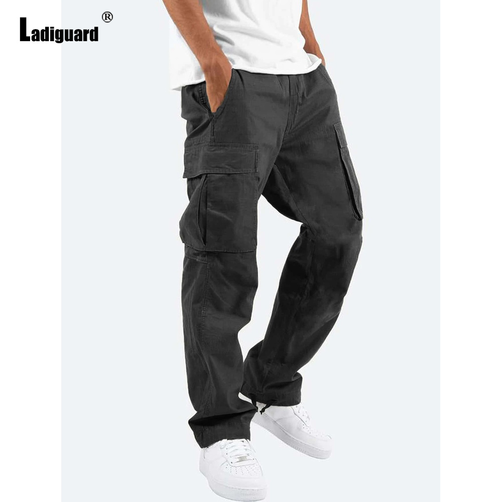 Plus Size 5xl Mens Multi-Pocke - Men'S Fashion Trousers ulasan dan harga