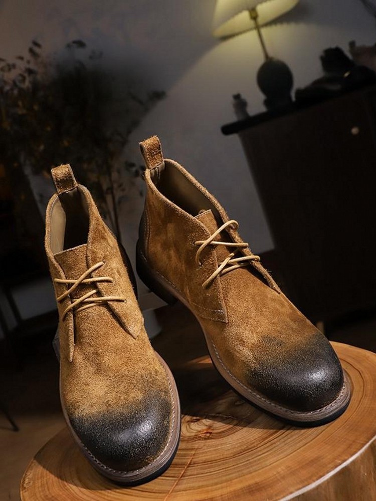 Fashion Versatile Male Lace-Up - Mens Fashion Workwear ulasan dan harga